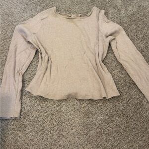 Universal Thread Women's Taupe Long Sleeve Top